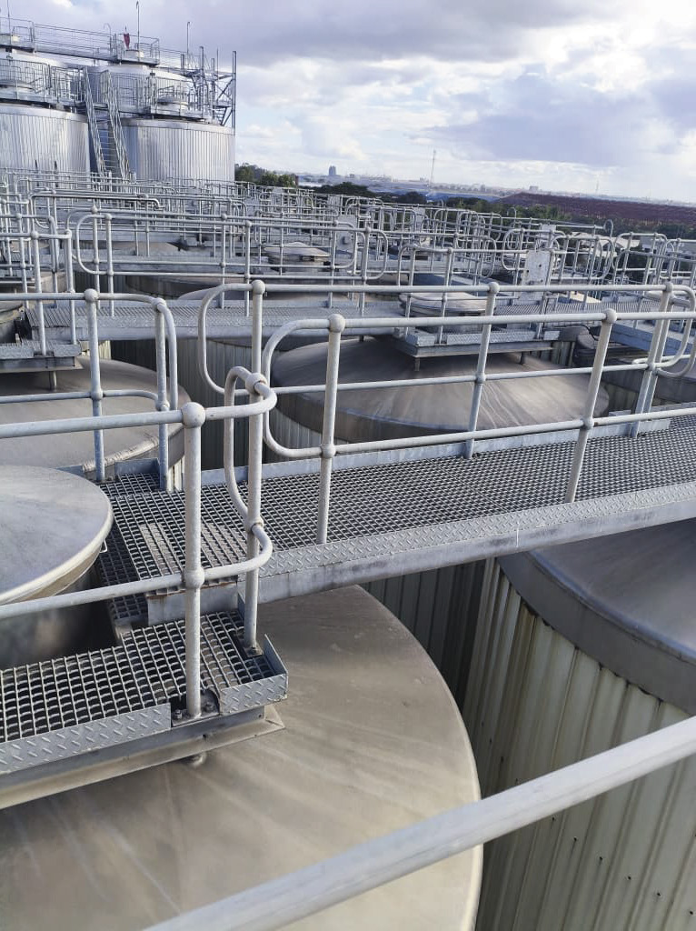 Industrial water treatment infrastructure