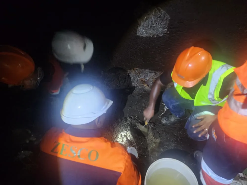 Underground industrial work environment